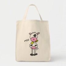 Chiffre T-shirts et cadeaux de bâton de vache Sac