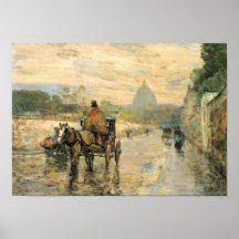 Childe Hassam - La Val de Grace, matin de ressort Posters