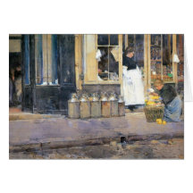 Childe Hassam - les demoiselles de honneur et le l Carte De Vœux