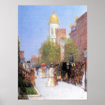 Childe Hassam - un matin de ressort Affiches