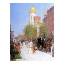 Childe Hassam - un matin de ressort Carte Postale
