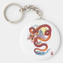 Chinese gewijzigde Draak Sleutelhanger