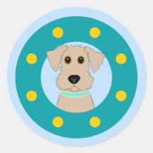 Chiot d'Airedale Adhésifs
