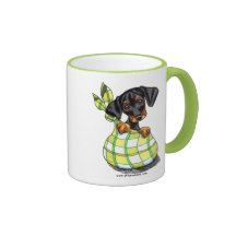 Chiot de sac à Pinscher de dobermann Mugs À Café