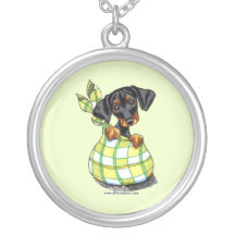 Chiot de sac à Pinscher de dobermann Pendentifs