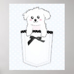 Chiot mignon de poche affiche