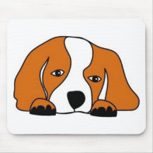 Chiot mignon tapis de souris