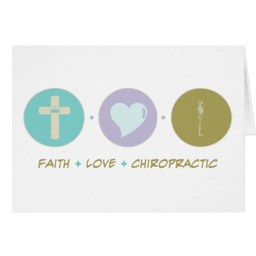 Chiropractie d'amour de foi carte de vœux