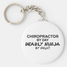 Chiroprakteur Ninja mortel par nuit Porte-clef