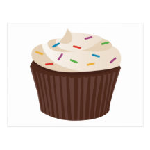 Chocolade Cupcake Wens Kaart