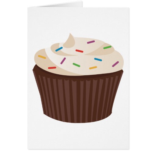 Chocolade Cupcake Wenskaarten