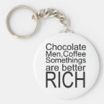 Chocolat-Homme-Café Porte-clef