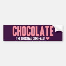 Chocolat - la panacée originale autocollants pour voiture