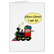 Choo-Choo ! J'ai 3 ans ! Cartes De Vœux