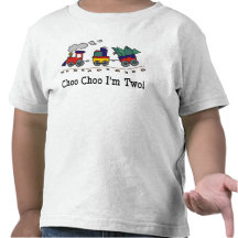 Choo Choo je suis T-shirt de deux anniversaires
