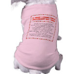 Choses I appris du bull-terrier du Staffordshire T-shirt Pour Animal Domestique