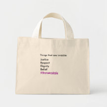 Choses qui sont invisibles : , JusticeRespectDigni Sac En Toile