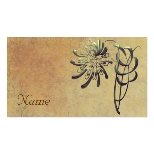 Chrysanthème ornemental cartes de visite personnelles