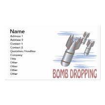 Chute de bombe cartes de visite professionnelles