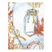 Chute florale cartes postales