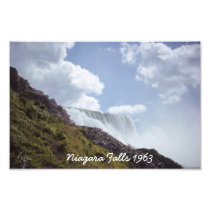 Chutes du Niagara 1963 de dessous l'épreuve photog