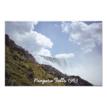 Chutes du Niagara 1963 de dessous l'épreuve photog