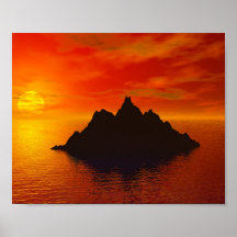 Ciel rouge affiche