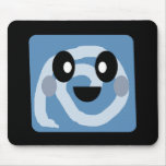 cieux bleus de kawaii et barre pelucheuse de bulle tapis de souris