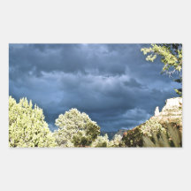 Cieux orageux de Sedona Autocollant