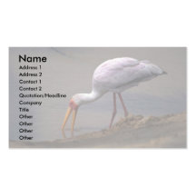 cigogne Jaune-affichée Carte De Visite