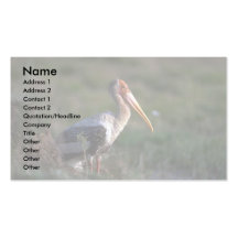 Cigogne peinte par adulte cartes de visite professionnelles