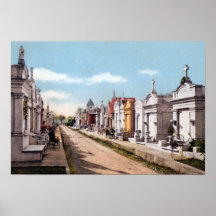 Cimetière de la Nouvelle-Orléans Louisiane Metairi Poster