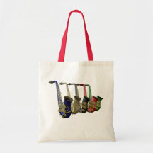 Cinq métiers colorés et achats de toile de saxopho sacs