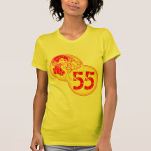 Cinquante-cinquième cadeaux d'anniversaire de dans t-shirt