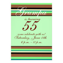 cinquante-cinquième invitation d'anniversaire