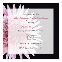 cinquante-cinquième Invitation de fête d'anniversa