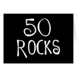 cinquantième cadeaux d'anniversaire, 50 ROCHES Cartes De Vœux