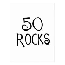 cinquantième cadeaux d'anniversaire, 50 ROCHES Cartes Postales