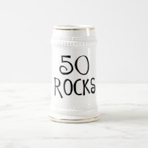 cinquantième cadeaux d'anniversaire, 50 ROCHES Tasse À Café