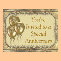 cinquantième Faire-part d'invitation d'anniversair invitations