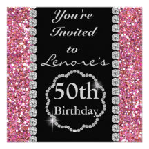 cinquantième Invitation de fête d'anniversaire
