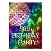 cinquantième partie avec la boule de disco et l'ar invitations