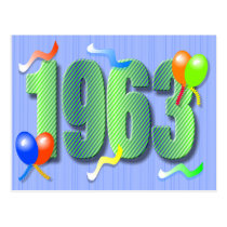 Ciquantième carte postale 1963 d'anniversaire cartes postales