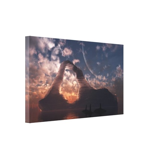 "Circumpolair" Verpakt Canvas Stretched Canvas Afdrukken