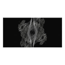 Cirkel 3 van de vlam Abstracte Digitale Zwarte Ach Persoonlijke Fotokaarten