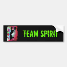 Cirkel Colorburst met Cheerleader Bumperstickers