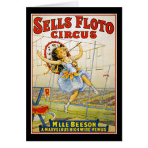 Cirque de Floto de ventes Carte De Vœux