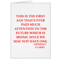 citation d'Arthur c Clarke Carte De Vœux
