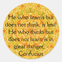 Citation de Confucius - sagesse portable Autocollant