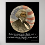 Citation de Frederick Douglass, affiche d'impressi